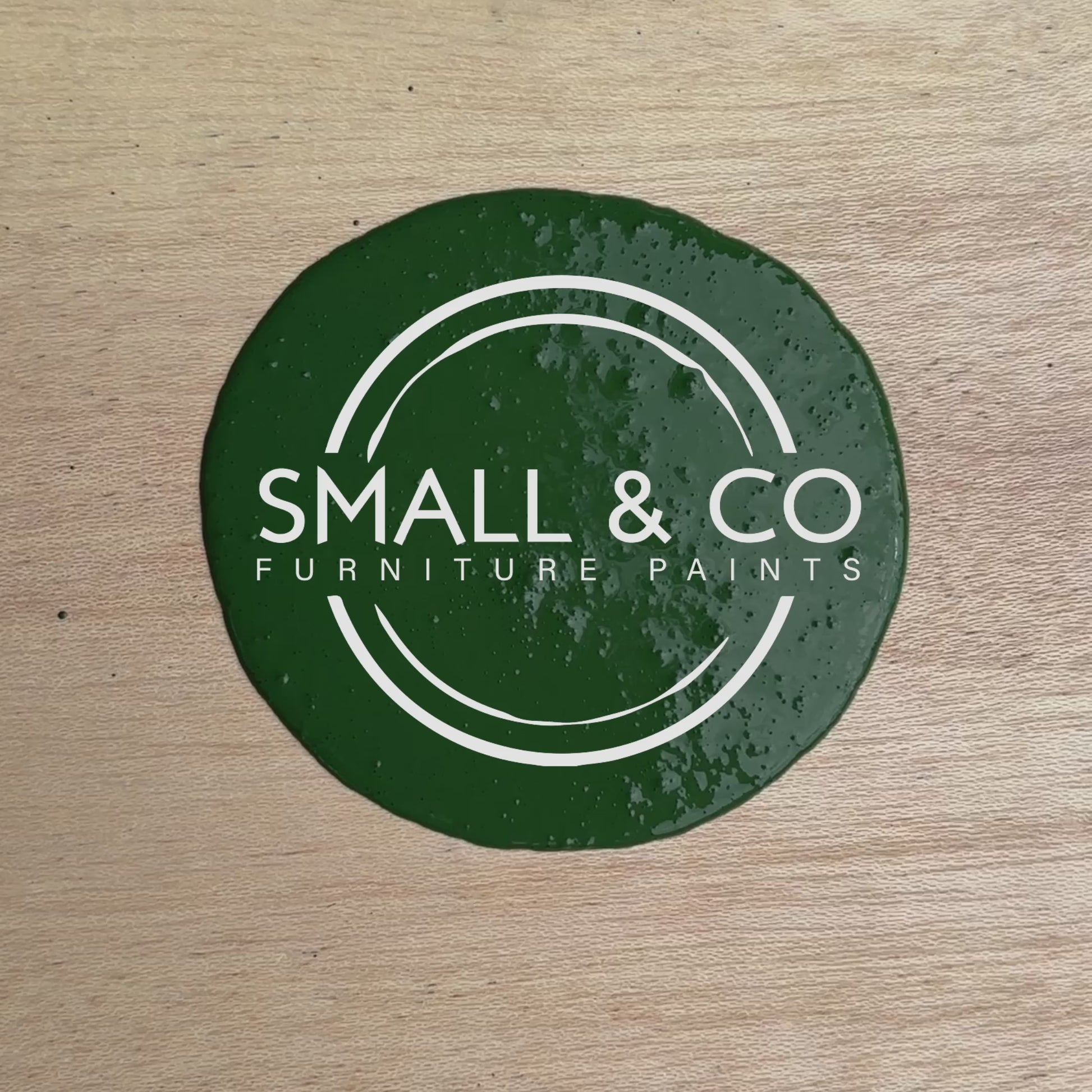 Dark Green Furniture Paint, Dartmoor Deep, Small and Co Furniture Paint, High Quality Eco Friendly durable scratch resistant paint, hand splash video for colour vibrancy demonstration
