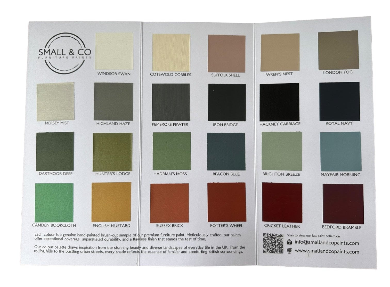 Hand Painted Colour Charts – Small & Co Furniture Paints