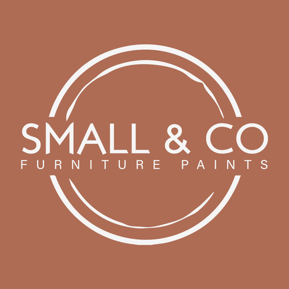 Rustic terracotta orange red coloured furniture paint, Sussex Brick,  for upcycling and transforming furniture, by uk made paint, small and co furniture paints
